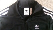 ◎美品◎激タイト◎人気モデル◎adidas originals アディダスヨーロッパトラックトップジャージ size M 黒×白_画像2