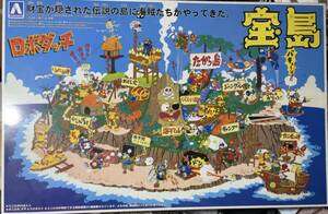 AOSHIMA Robodatchi No.3 "Treasure Island" ( attached Mini Robot 24+2 body Dodge + sea . boat, circle tree boat )