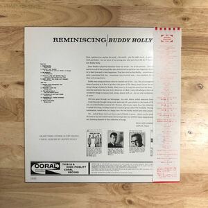 LP 美品 唯一無二の青く甘い歌声とリズミックなロックンロール!! BUDDY HOLLY バディ・ホリー/REMINISCING リミニシング['63年作:帯:解説]