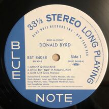 LP 美品 最後の復刻シリーズ DONALD BYRD ドナルド・バード/BYRD IN FLIGHT[帯:解説付:BLUE NOTE 84048:JACKIE McLEAN(as)DUKE PEARSON(p)]_画像4