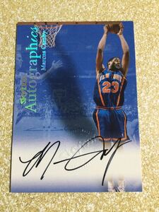 1999 2000 skybox autographics Marcus Camby auto card New York knicks 