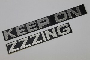 USAエンブレム KEEPON ZZZING クローム フェアレディZ S30/S130/Z31/Z32/Z33/Z34 新品 NISSAN 240Z/260Z/280Z/280ZX/300ZX/350Z/370Z