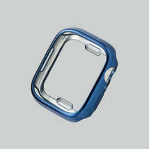 【2個】エレコム Apple Watch 41mm用 ソフトバンパー ガラスフィルムを貼っていても装着可能 ネイビー　AW-21BBPUNV　4549550240260_画像4