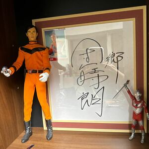  Return of Ultraman . hour . with autograph square fancy cardboard figure 