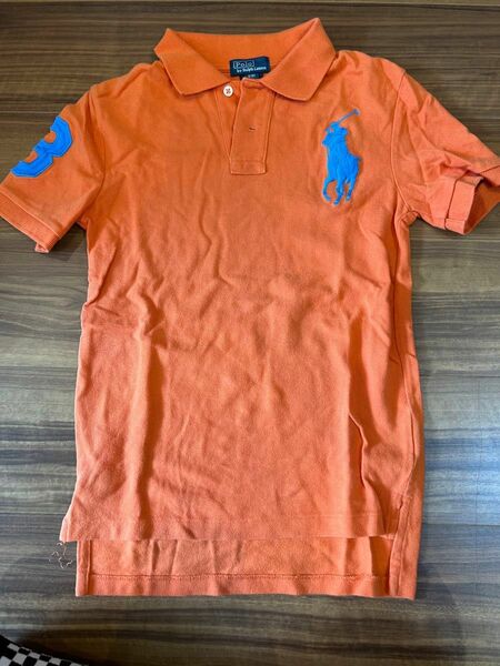 ポロラルフローレン　ポロシャツ　オレンジ　サイズ8（140）