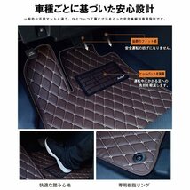 次世代のレザー フロアマット VW ワーゲン ティグアン 5NCZE 右H H29.01-【全国一律送料無料】【10色より選択】_画像8