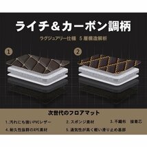 次世代のレザー フロアマット ポルシェ ボクスター 981M 左H H24.06-【全国一律送料無料】【10色より選択】_画像5