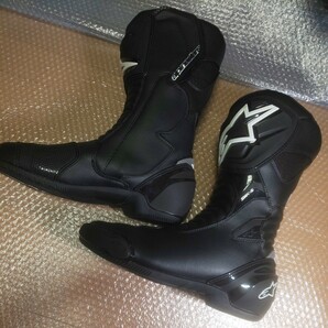 アルパインスターズ レーシングブーツ alpinestars SMX S US9.5 EUR44 JPN28.5 未使用品 室内試し履きのみ ブラックの画像9