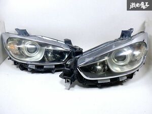 ★点灯OK★ マツダ 純正 KE2FW CX-5 CX5 HID キセノン ヘッドライト ライト 左右 STANLEY W0462 メッキ ヘッドライトガーニッシュ付 棚Q-3