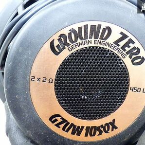 ★音OK★ GROUND ZERO グランドゼロ サブウーファー ウーハー 450W アンプ オーディオテクニカ コンバーター付 即納 棚M-1の画像7