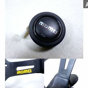 MOMO モモ 汎用 ウレタン ステアリング ハンドル ディープコーン 直径約350ｍｍ ボス取り付け対角穴間約70ｍｍ ホーンボタン付 即納 M-3-7の画像9