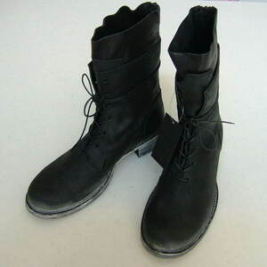トルネードマート ブーツ L レザー 本革 レイヤード 黒ブラック シューズ靴 TORNADOMART 5508