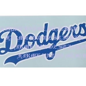 【カッティング ステッカー】白/青 MLB LOS ANGELES DODGERS ロサンゼルス ロスアンジェルス ドジャース メジャーリーグ 大谷翔平 SHOHEI#4の画像1