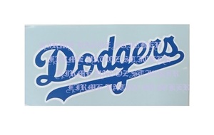 【カッティング ステッカー】白/青 MLB LOS ANGELES DODGERS ロサンゼルス ロスアンジェルス ドジャース メジャーリーグ 大谷翔平 SHOHEI#4