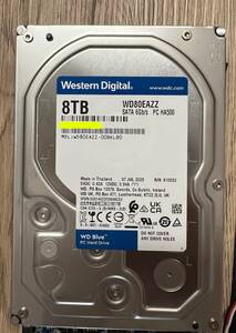 【使用3ヶ月】HDD 8TB Western Digital WD80EAZZ