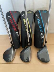 3本セット MIZUNO ミズノ SURE DD2.0 フェアウェイ 3W/15° 5W/19° 7W/23° 