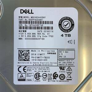 S6041765 DELL 4TB SAS 7.2K 3.5インチ HDD 4点【中古動作品】の画像4