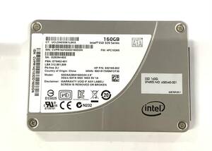 S6042438 Intel SATA 160GB 2.5インチ SSD 1点 【中古動作品】