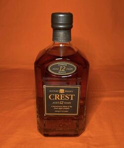 SUNTORY CREST AGED12YEARS サントリー クレスト12 WHISKY ウイスキー 750ml/43% モルト グレーン 古酒 未開栓