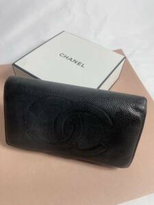 １円【超人気】　CHANEL 長財布　二つ折り　