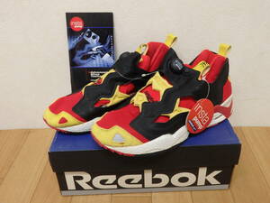 F5-6.4) Reebok / リーボック　INSTAPUMP FURY / ポンプ フューリー　赤 / 黄 / 黒 / 白　26.5cm　未使用 タグ付き ジャンク品 経年劣化有