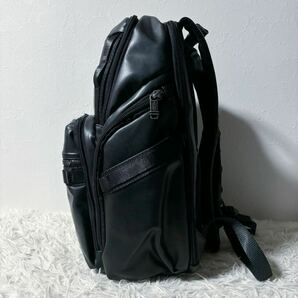 【新品同様】トゥミ TUMI バックパック リュックサック オールレザー 大容量 ビジネス 黒 ブラック メンズ レディース多収納機能 Bravoの画像5