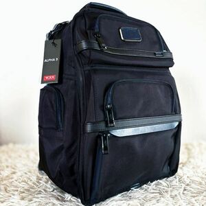 【新品同様】トゥミ TUMI バックパック リュックサック ALPHA 3 バリスティックナイロン 青/ブラック 黒 大容量 ビジネス メンズレディース