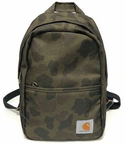 カーハート carhartt 24030204 バックパック カモ柄　美品　リュック 迷彩　ロゴ