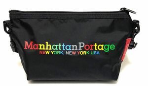  Manhattan Poe te-ji shoulder bag 2404024 black black superior article square nylon 
