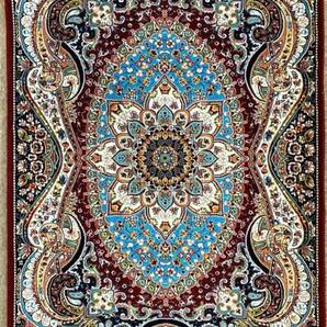 120cm×80cm ペルシャ絨毯 玄関マットカーペット ラグ 100万ノット 高密度 ウィルトン 織り ペルシャ柄絨毯/本場 イラン産 本物保証 g05