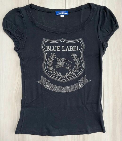 BURBERRY BLUELABEL バーバリー　Tシャツ黒　38(M) 日本製