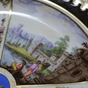 ベルリン王立磁器製陶所 飾り皿 プレート アンティーク品 /KPM ドイツ 西洋陶磁器 の画像3