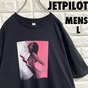 美品　ジェットパイロット　セクシープリント　半袖Tシャツ　メンズLサイズ