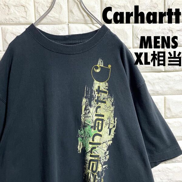 カーハート　半袖Tシャツ　デカロゴ　メキシコ製　メンズXLサイズ相当