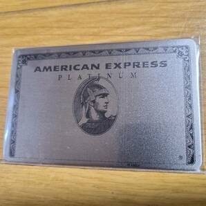 未使用 AMEX 割れない鏡 アメリカンエキスプレスプラチナメタルカード ミラー アメックス 非売品の画像1