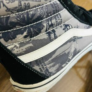 vans stussy wネーム コラボ ストリート sk8-hi v38stussy 86025 カーキ ブラック スエード pro プロ 総柄 old skool オールドスクール usaの画像6