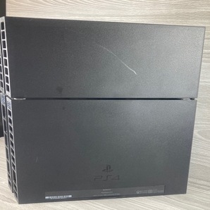 [4-24] 通電のみ確認済みSONY PS4 CUH-1200A ジェットブラック 500GB 本体 箱 付属品有りの画像8