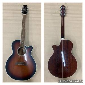 [4-6] Takamine タカミネ PTU108 BSエレアコ アコースティックギター アコギ 現状品 ソフトケース 