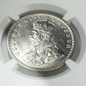 ◆1円〜 1919C MS63 英領インド 1ルピー 銀貨 NGC ジョージ5世 アンティークコイン 貨幣 硬貨 銀貨 金貨 世界 (管理C37)の画像5