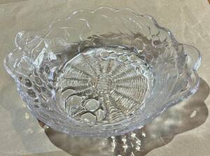 蘇我ガラス フルーツ皿 Soga Glass CRYSTAL FRUITS A211W Bowl