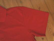 ●美品☆ユナイテッドアスレ☆United Athle☆両面プリント ドライ半袖ポロシャツ 赤 レッド M_画像4