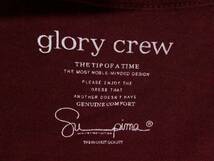 ☆微難有☆グローリークルー☆glory crew☆スピーマコットン Vネック 半袖Tシャツ L エンジ_画像5