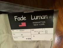 ☆微難有・未使用☆Fude Luman☆チノ　ツータック スラックス トラウザー　チノパンツ　チノパン 88 ベージュ クリックポスト可_画像8