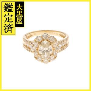 JEWELRY　ジュエリー　 リング　　K18イエローゴールド　　ダイヤモンド/1.007/1.00 　　4.3g　　#11　【472】H