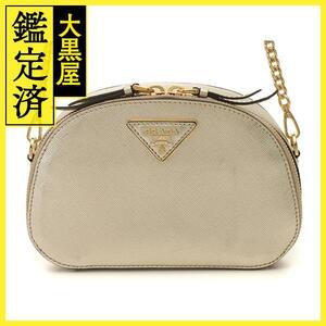 PRADA　プラダ　２wayバッグ　ゴールド　サフィアーノ　【471】　Ｙ