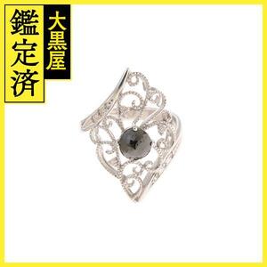 JEWELRY　ジュエリー　リング　 K18ホワイトゴールド　ブラックダイヤモンド1.13/ダイヤモンド0.07 　　#11.5【472】H