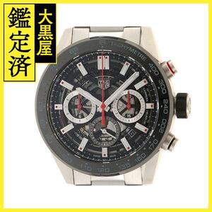 TAG HEUER タグホイヤー　カレラ　クロノグラフ/ブラック文字盤　バックスケール　CBG2A10.BA0654　メンズ　【471】N