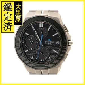 CASIO　カシオ　OCEANUS　OCW-S500ME-1AJF　TI　ブラック文字盤　ソーラー電波時計　【432】