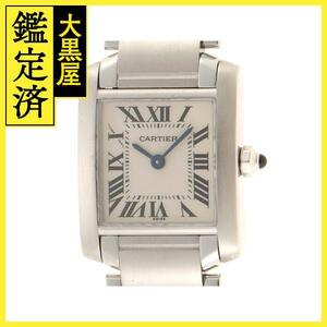 Cartier Cartier Clock Tank Francase SM W51008Q3 Белый циферблат SS Quartz Ladies [434]