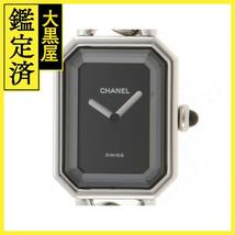 CHANEL シャネル 腕時計 プルミエールXL H0452 ステンレス ブラック文字盤 クオーツ【472】SJ_画像1